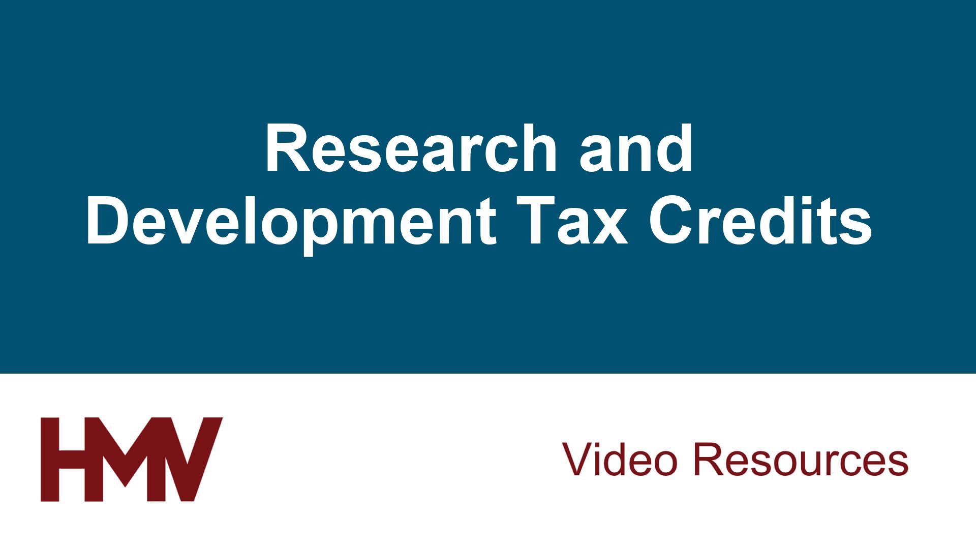 Research and Development Tax Credits - Heard, McElroy and Vestal