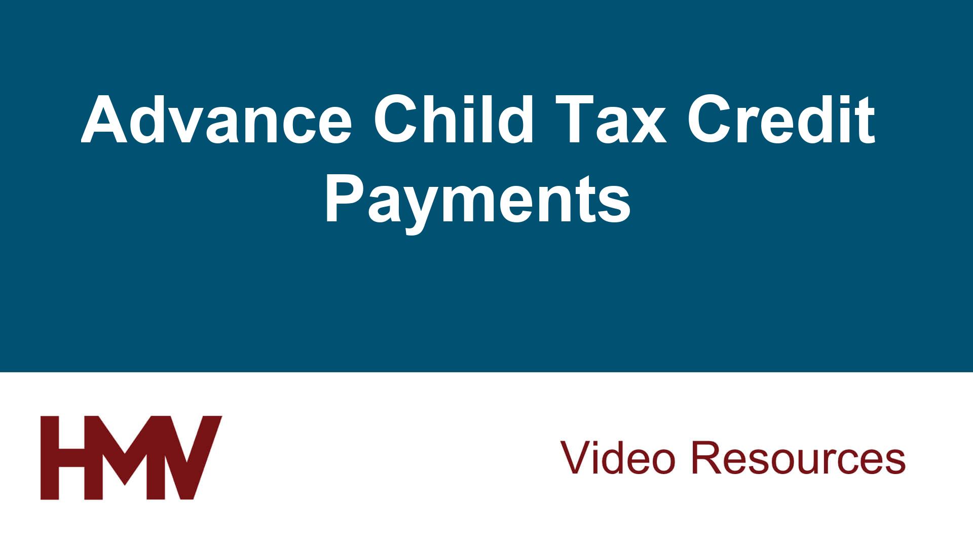 Advance Child Tax Credit Payments